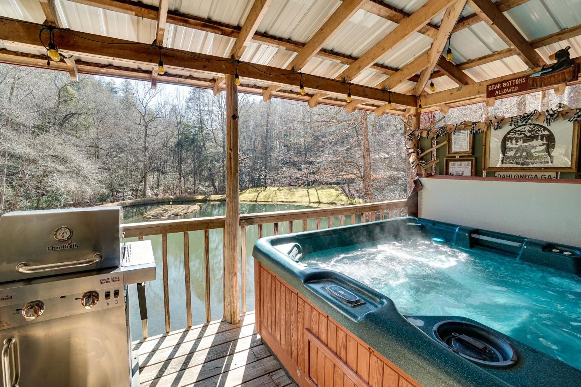 Secluded Family Retreat In Dahlonega With Hot Tub!ヴィラ エクステリア 写真