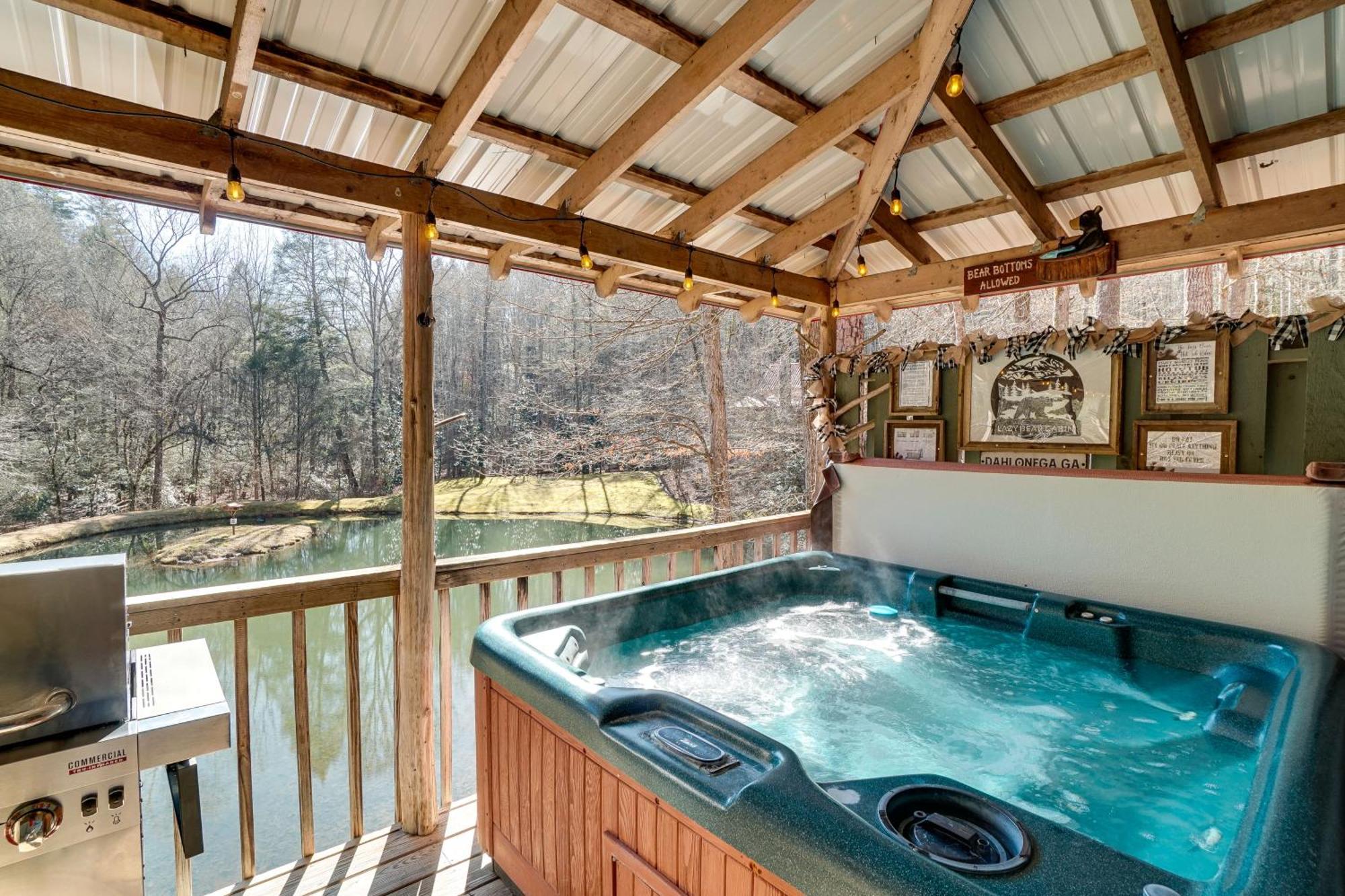 Secluded Family Retreat In Dahlonega With Hot Tub!ヴィラ エクステリア 写真