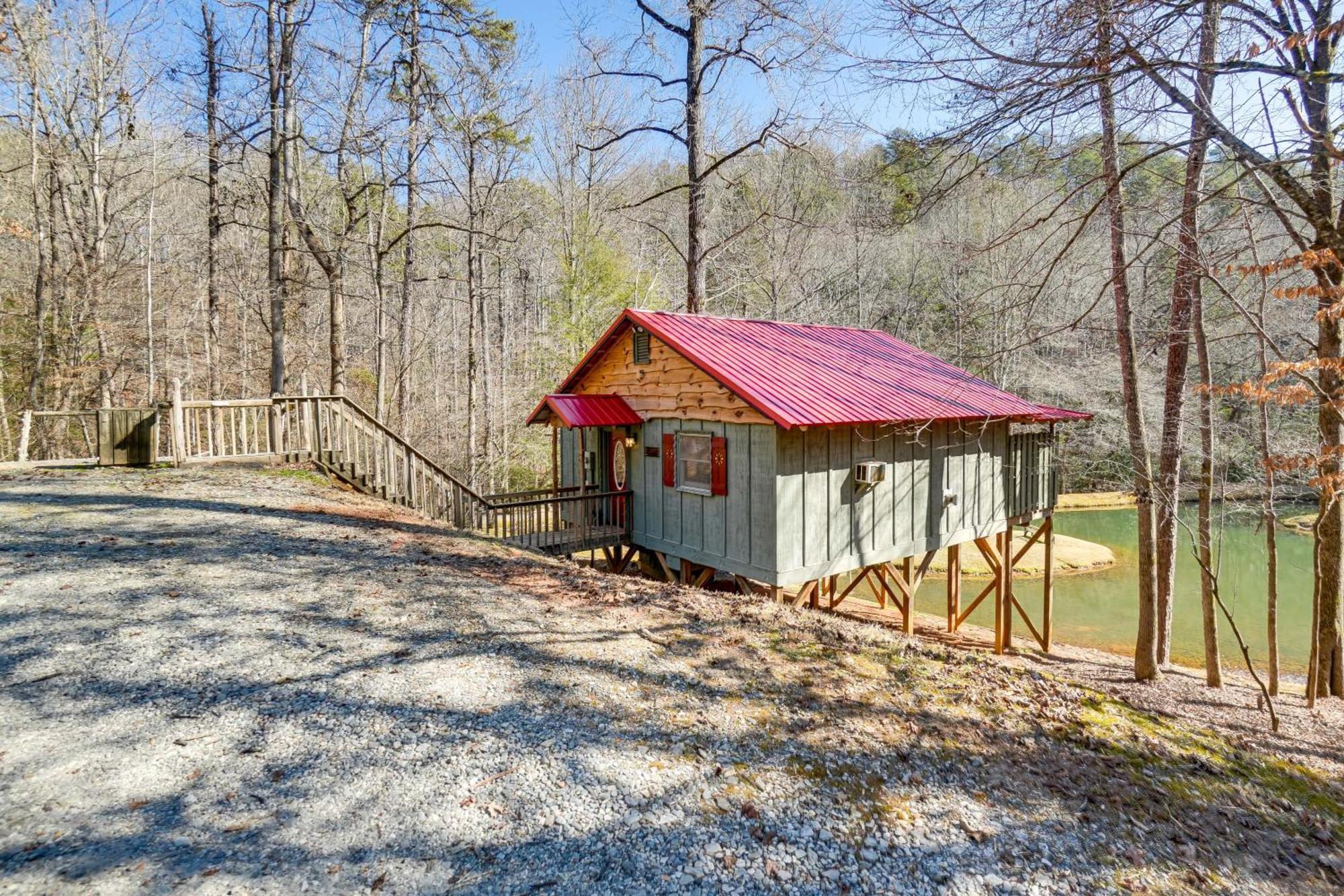 Secluded Family Retreat In Dahlonega With Hot Tub!ヴィラ エクステリア 写真