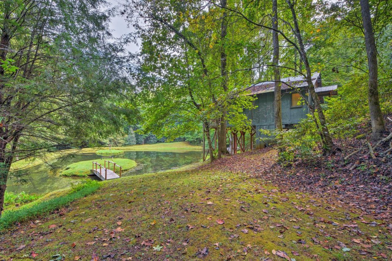 Secluded Family Retreat In Dahlonega With Hot Tub!ヴィラ エクステリア 写真