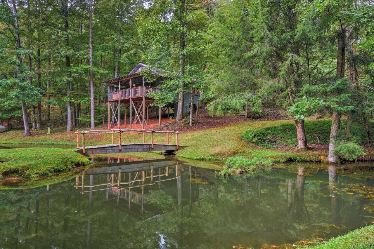 Secluded Family Retreat In Dahlonega With Hot Tub!ヴィラ エクステリア 写真